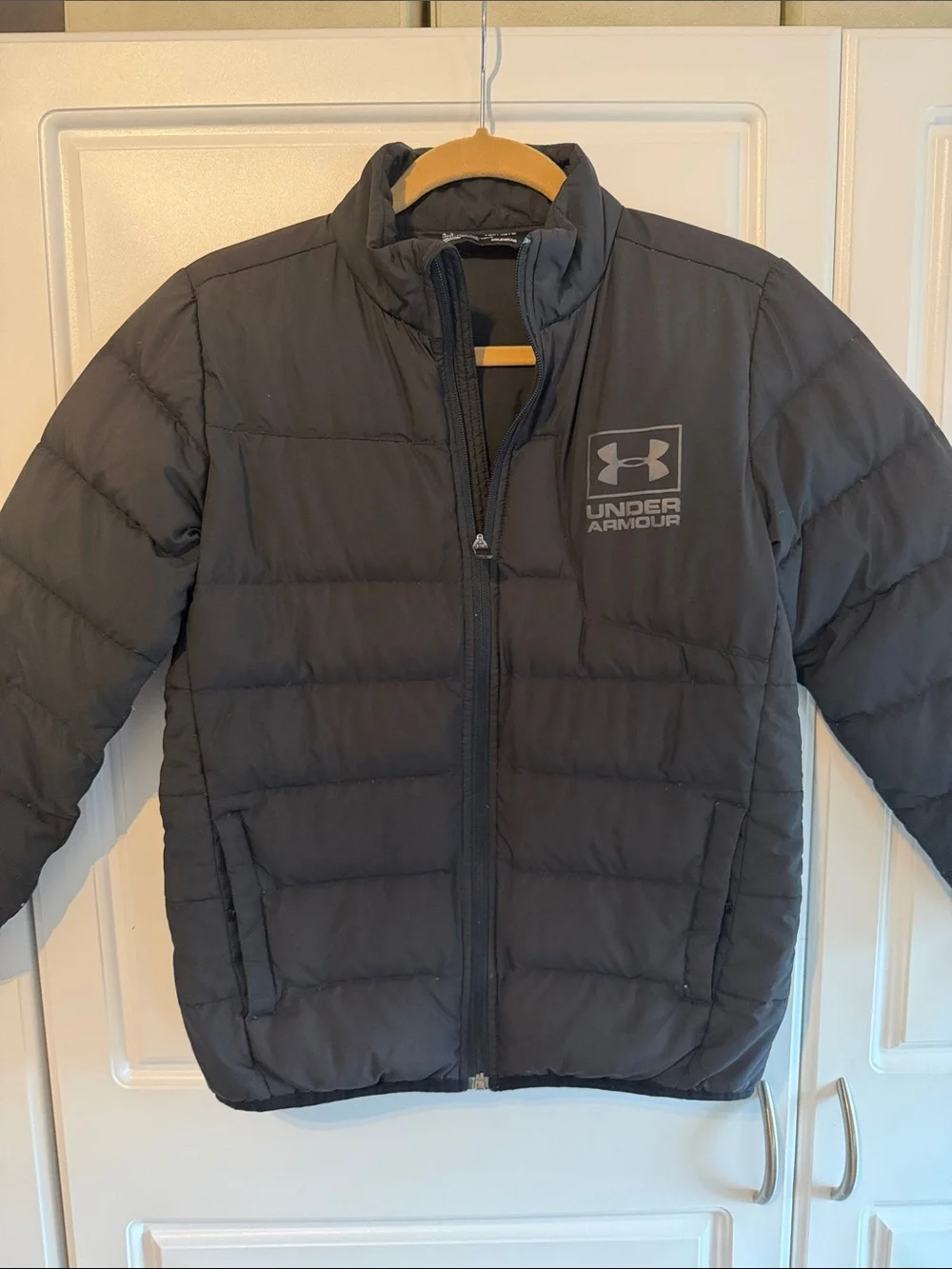 Under Armour Boys Black Quilted Puffer Jacket
